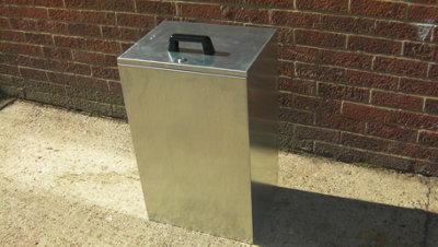 1 Compartment Galvanised steel Storage bin