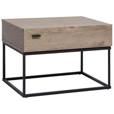 1 Drawer Bedside Table CAIRO Taupe