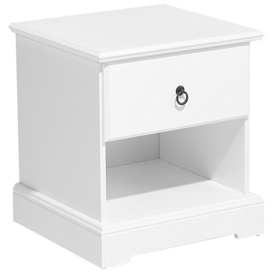 1 Drawer Bedside Table GILBERT White