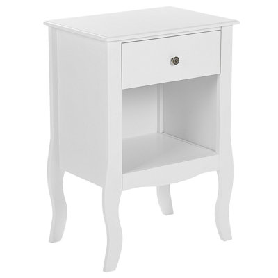 1 Drawer Bedside Table LANE White