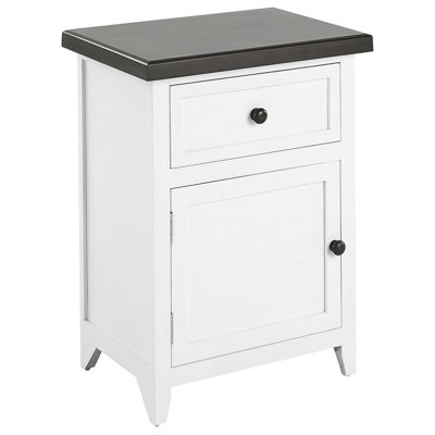 1 Drawer Bedside Table LAYOLA White