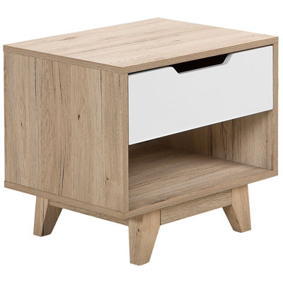1 Drawer Bedside Table SPENCER White