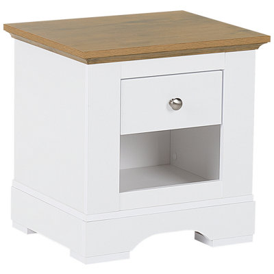 1 Drawer Bedside Table WINGLAY White