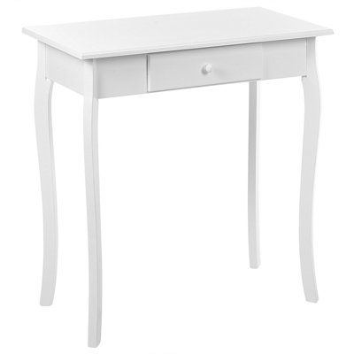 1 Drawer Console Table White ALBIA