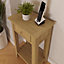1 Drawer Natural Oak Telephone Table Ready Assembled
