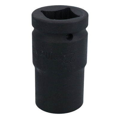 1" Drive 27mm Double Deep Impact Impacted Socket 6 Sided Single Hex HGV