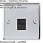 1 Gang Single BT Telephone Master Socket POLISHED CHROME Wall Outlet Face Plate