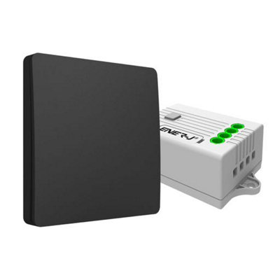 1 Gang Wireless Kinetic Switch (Black Finish) + 100W RF+WiFi Dimmable Receiver, PRO Series Price Comparisons | Compare The Build
