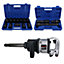 1 in Drive Anvil Air Impact Wrench Gun 2200Nm 12 Sockets and Extensions