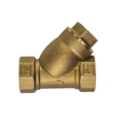 1 inch Female BSP Thread Brass Washer Water Filter Y-Piece