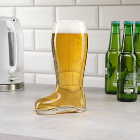 1 Litre Glass Boot in Gift Box