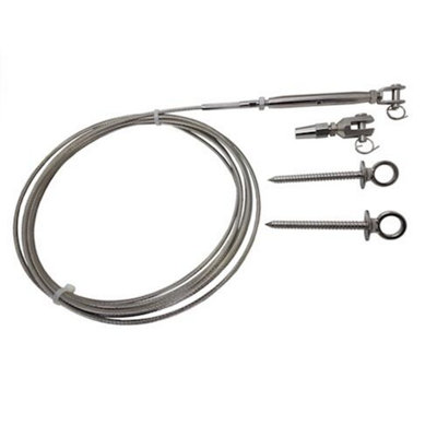 1 Metre Stainless Steel DIY Balustrade Wire Rope System - Timber Posts