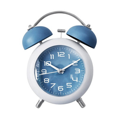 1 Pack Analog Metal Alarm Clock, Double Loud Bell with Silent, No ...