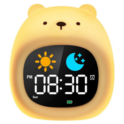 1 Pack Children's Alarm Clock, Educational with Moon and Sun Display ...