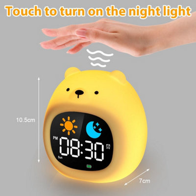 1 Pack Children's Alarm Clock, Educational with Moon and Sun Display ...