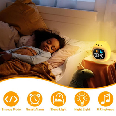 1 Pack Children's Alarm Clock, Educational with Moon and Sun Display ...