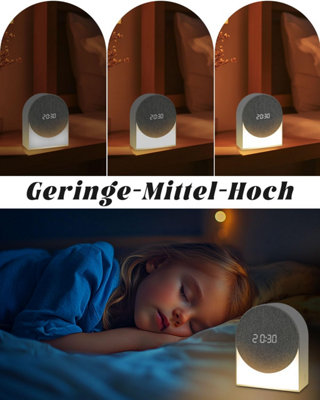 1 Pack Children's Bluetooth Digital Alarm Clock with Timer, Night Light ...