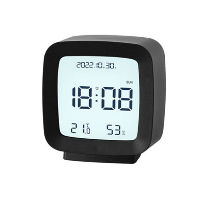 1 Pack Electronic Alarm Clock, Small Screen with Voice Control, Silent ...