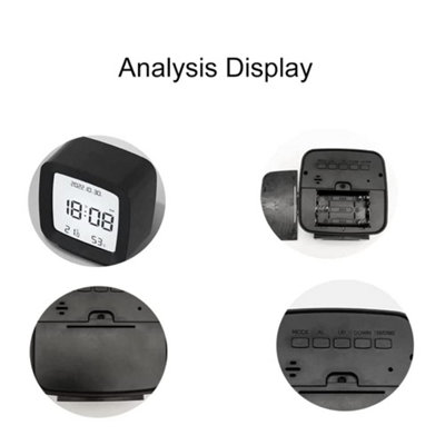 1 Pack Electronic Alarm Clock, Small Screen with Voice Control, Silent ...