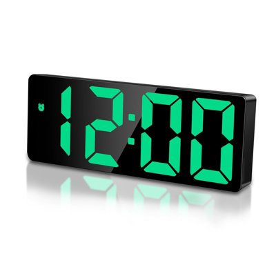 1 Pack LED Digital Alarm Clock, Morning with Time, Date, Temperature ...