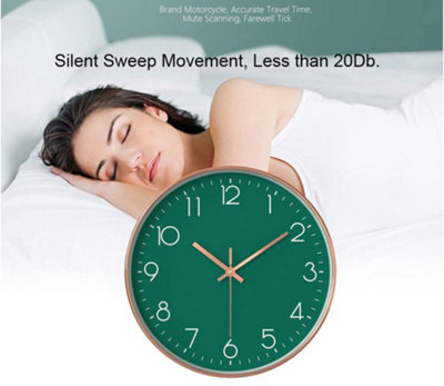 1 Pack Modern children's wall clock - No ticking noise - 30 cm - Quartz ...
