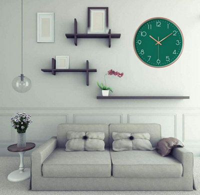 1 Pack Modern children's wall clock - No ticking noise - 30 cm - Quartz ...