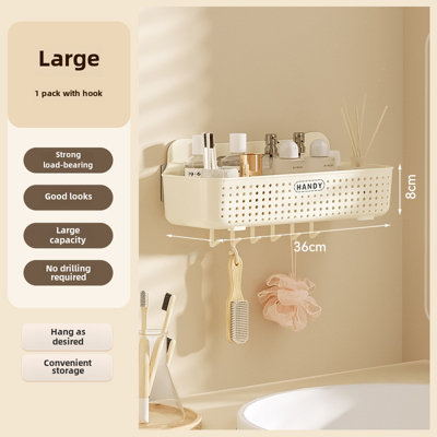 1 Pack Storage shelf for toilet, bathroom, WC, no drilling required ...