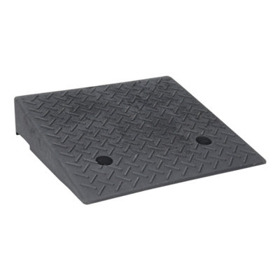 1 Pair Wear-Resistant Texture Surface Rubber Kerb Ramps H 11cm