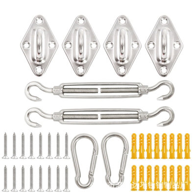 1 Pcs Shade Sail Hardware Kit Awning Set, Heavy Duty Stainless Steel ...