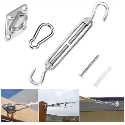1 Pcs Shade Sail Hardware Kit Awning Set, Heavy Duty Stainless Steel ...
