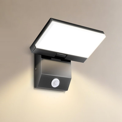 1 Piece Modern Outdoor Wall Light 360 Rotatable Neighbor Friendly 6000K ...