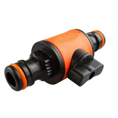 1 piece of 1/2" Garden Hose Pipe In line Tap Shut Off Valve Fitting Connector