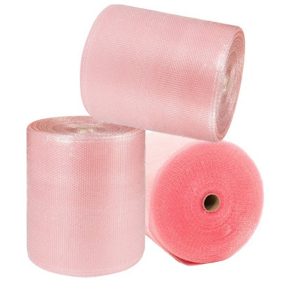 1 Roll x 500mmx100m Protective Pink Anti Static Bubble Wrap Rolls