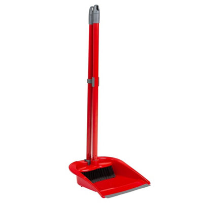 1 Set (1 Dustpan & 1 Brush) Long Handled Sweeping Dustpan & Brush Set