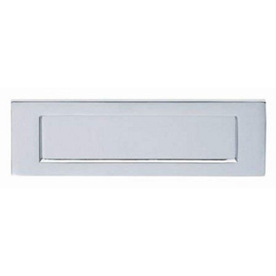 1 Set Victorian Design Postal Letter Plate Polished Chrome Finish Mail ...