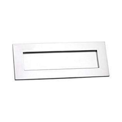 1 Set Victorian Design Postal Letter Plate Satin Brushed Chrome Finish ...
