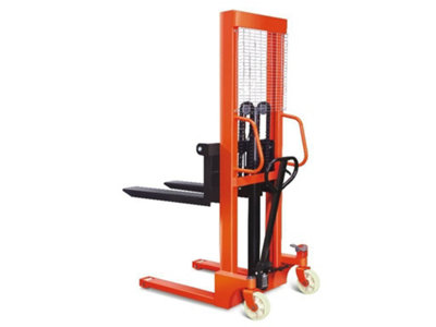 1 Ton x 1.6 Metre Hand Stacker - 1000KG High Lift Fork Pallet Truck Manual