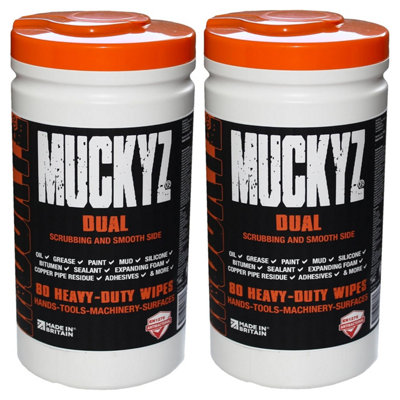 1 Tub (80 Wipes) Heavy Duty Hand & Surface Scrub Wipes Ideal For ...