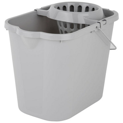 1 x 12L Mop Bucket & Wringer Multi Surface Plastic Bucket With Handle - 3