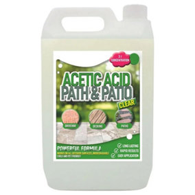 1 x 2.5 Litres Garden Acetic Acid Vinegar Strong Concentrated Outdoor Cleaner