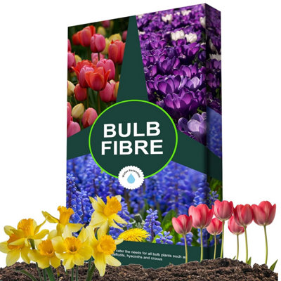 1 x 20 Litre Bulb Fibre Compost With Improved Water Retention Fast Establishment For Tulips, Daffodils, Hyacinths & Crocus