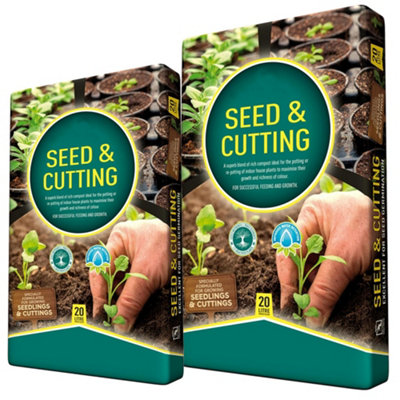 1 x 20 Litre Seed Sowing, Cutting & Planting Compost Bags Ideal For Potting or Re-Portting