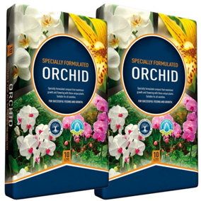 1 x 20 Litres (2 x 10 Litres) Orchid Potting Compost Mix For Lovely Orchid Plants Stronger Roots