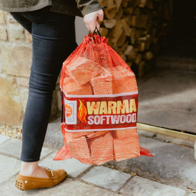 1 x 25L Net of Softwood Logs & 1 x 25L Net of Hardwood Logs Firewood - 5
