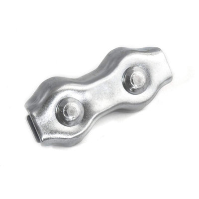 1 x 4 mm Duplex Rope Clip Clamp Fixing Loose Ends of Wire, Jute and Polypropylene Ropes