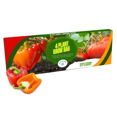 1 x 4 Plant Grow Bag For Vegetable Crops With Balanced Nutrients & Great Water Retention