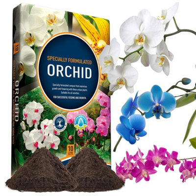 1 x 40 Litres (4 x 10 Litres) Orchid Potting Compost Mix For Lovely Orchid Plants Stronger Roots