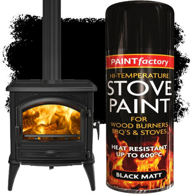 1 x 400ML Matt Black Ultra High Temperature Heat Resistant Spray