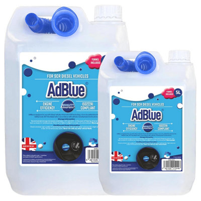 1 x 5 Litre AdBlue Makes & Models Complete With Easy To Pour Spout Ideal For All Vehicles