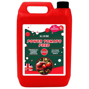1 x 5 Litre Concentrated Tomato Feed Nutrient Packed For Tomatoes, Peppers, Cucumbers & Aubergines